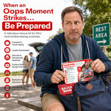 Hawkrown Sharting Survival Kit - Funny Gag & White Elephant Gifts for Men