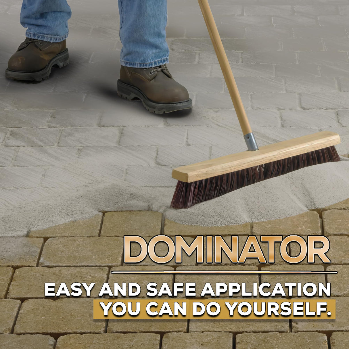 10 Pound Titanium Gray DOMINATOR Polymeric Sand with Revolutionary Ceramic Flex Technology for Stabilizing Paver Joints/Gaps, 1/8” up to 4”, Professional Grade Results