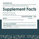 Earth BOTANIC Organic Apricot Extract, 1000 mg 120 Veggie Capsules (Vegan, Non-GMO) Herbal Supplements