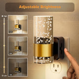 JandCase Night Light, Night Lights Plug into Wall,2 Pack 3000K Dimmable LED Night Light with Adjustable Brightness, Automatic Night Lights Plug in with Auto Light Sensor, for Bathroom Hallway Decor