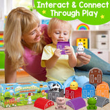 KMUYSL Toys for 1,2,3 Year Old Boys Girls, Farm Animals Toys Playset, Counting Skill, Color Matching, Christmas Birthday Easter Educational Gift for Baby Toddler Boys Girls Age 12-18 Months