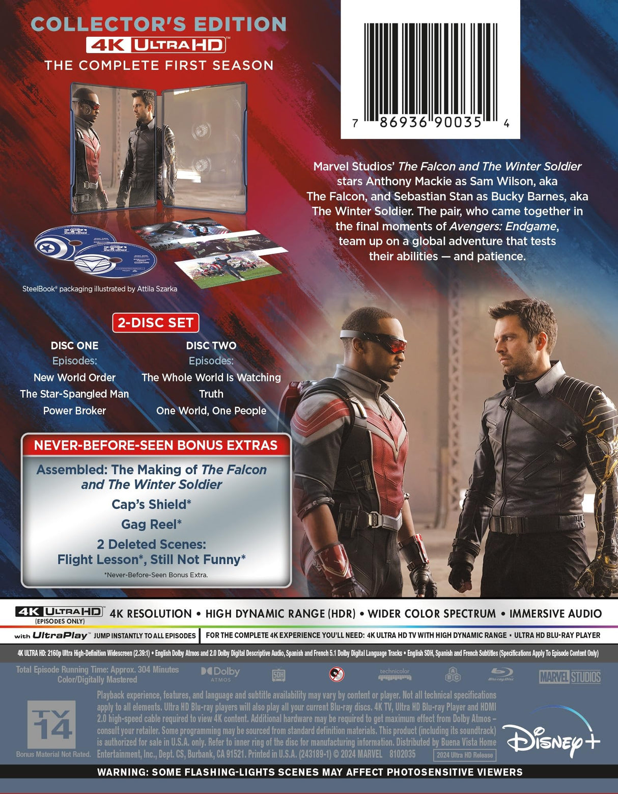 The Falcon And The Winter Soldier - Season 1 [Blu-ray]