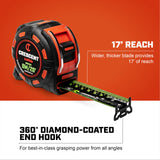 Crescent Lufkin 8 Meter / 25 Ft. SHOCKFORCE NITE EYE Tape Measure | L1325CMEB-02