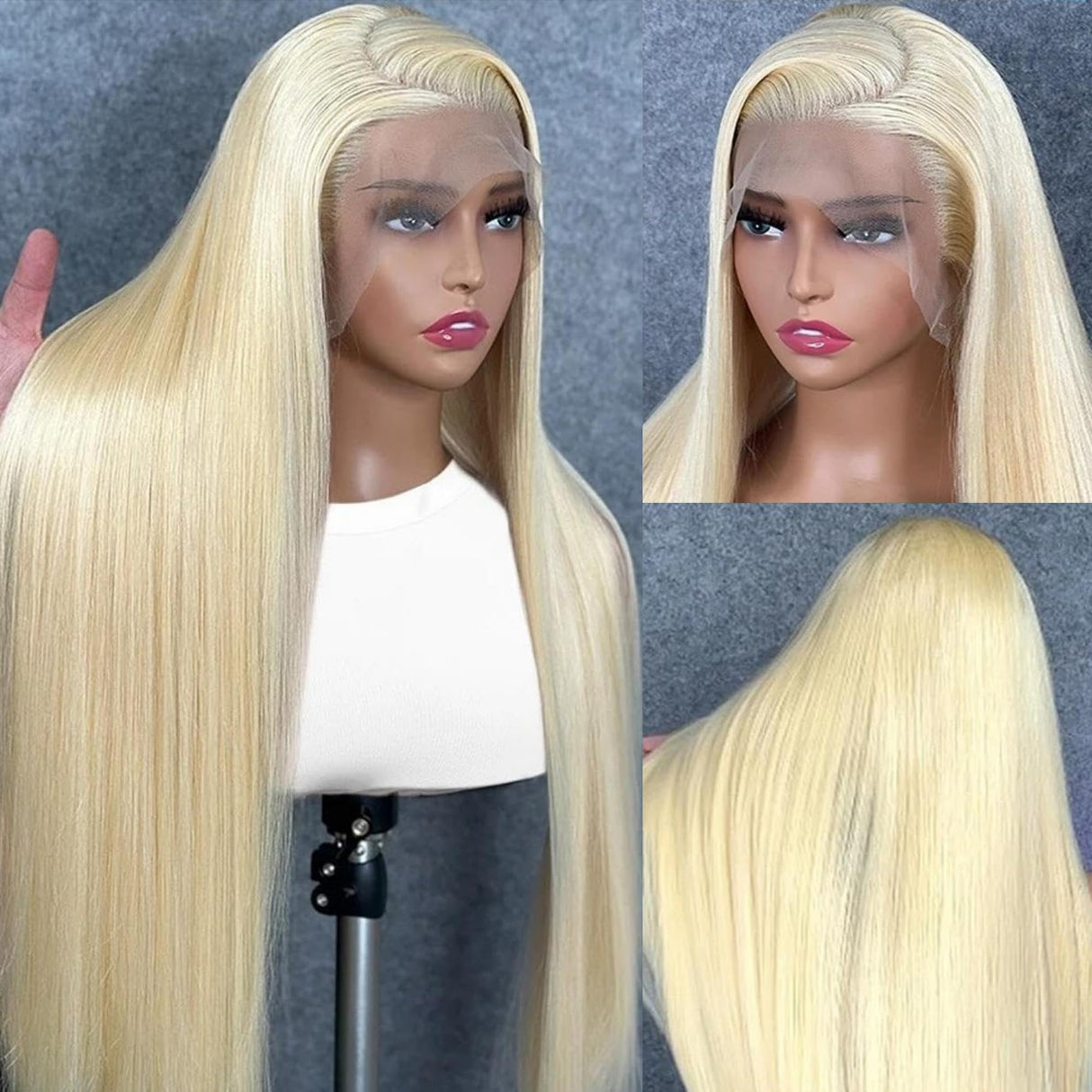 BZN 613 13x6 Lace Front Wig Human Hair 28 Inch 200 Density 613 Lace Front Wig Human Hair Blonde Wig Human Hair Straight Lace Frontal Wig Human Hair Pre Plucked With Baby Hair