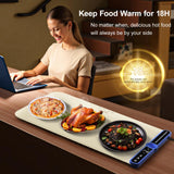 Warming Mat for Food Extra Large (XXL:40”X15”) Food Warming Mat for Countertop Parties Buffet 650W 8S Fast Even Heating 9-Level Temp Food Warmer Portable Silicone