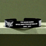 Center Mass, Inc. Legacy Band - Personalized ID & Memorial Bracelet - 2 Size Options - Black Metal