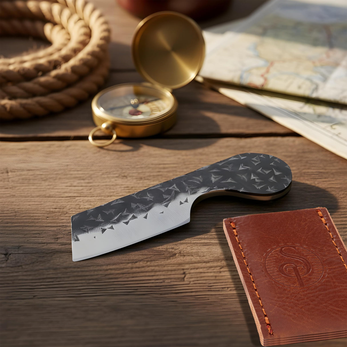 Southern Trapper Mini Pocket Knife with Leather Sheaths - Pack of 2 - Compact EDC Knife Set for Camping, Hiking, Hunting, Fishing, and Everyday Carry Gifts - Pocket Knives for Men and Women
