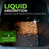 Trash Can Deodorizer 1.5lbs - Outdoor Trash Can Deodorizer & Liquid Waste Absorber, (Made in USA) Biodegradable Trash Can Odor Eliminator, Neutralizes Garbage Smells & Absorbs Liquids - 7 Cups