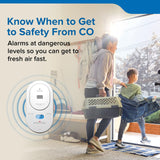 Kidde Carbon Monoxide Detector, Plug-in with AA Battery Backup, Easy-to-Read Digital Backlit Display, 85 dB Alarm, Rotating Plug, LED Status Light Indicators, 5th Edition, COPD