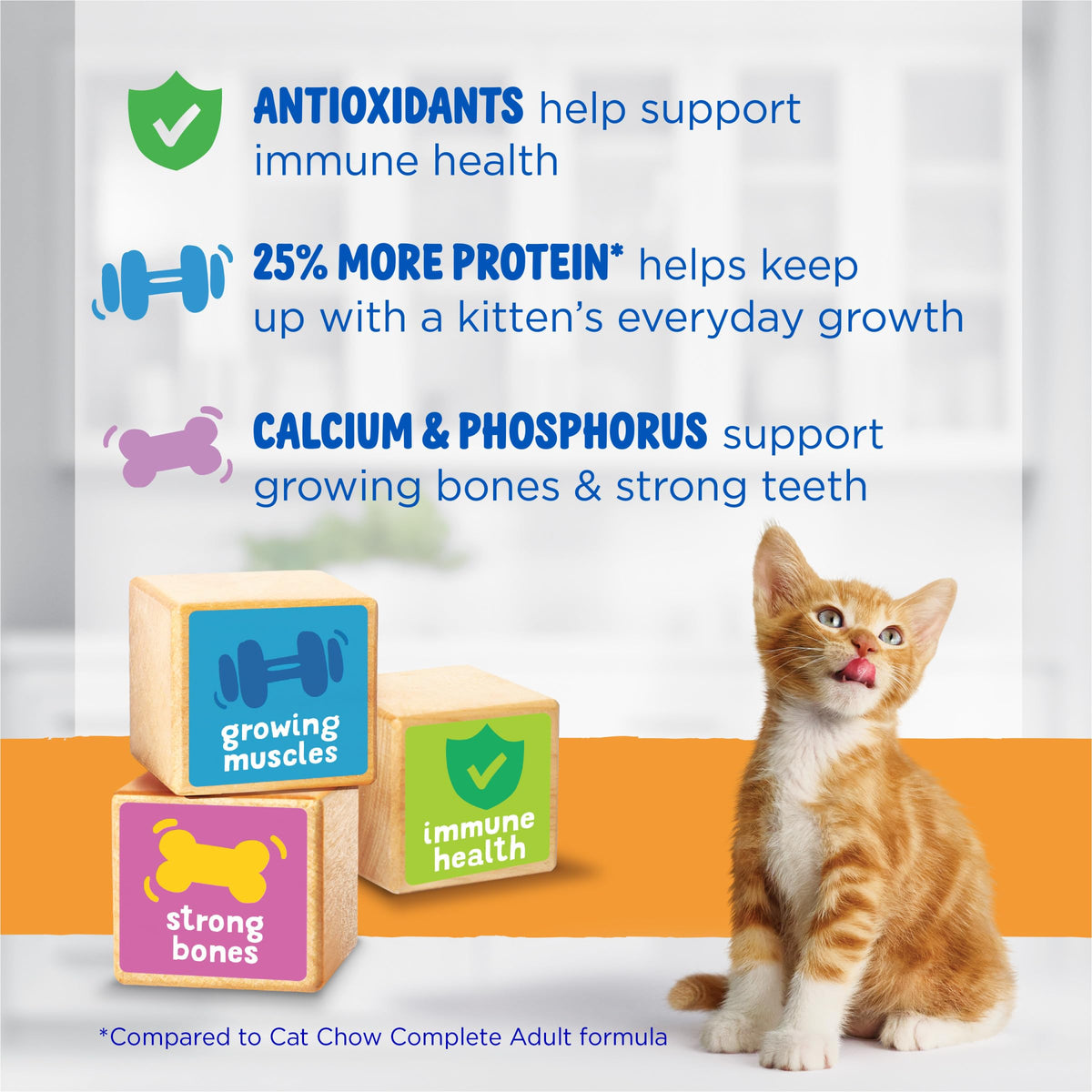 Purina Kitten Chow Year One Essentials Dry Kitten Food, 14 lb Bags