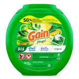 Gain flings! Laundry Detergent Soap Pacs HE Compatible 60 ct Long Lasting Scent Original Scent