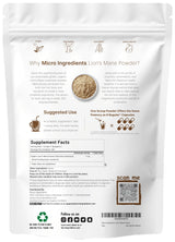 Micro Ingredients Organic Lions Mane Mushroom Supplement Powder, 16 Ounce | Natural Superfood for Brain, Energy, & Immune Health | Non-GMO Vegan