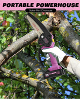 Saker Mini Chainsaw|6 Inch Chainsaws[2025 Upgraded]|Mini Cordless Electric Chain Saw|Small Handheld Portable Chain Saws Battery Powered Chain Saw for Tree Trimmer and Garden,Christmas Gifts