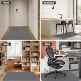 Sycoodeal Office Chair Mat for Hardwood Floor,Office Computer Gaming Chair Mat for Tile Floor,Large Floor Protector Rug,Anti-Slip,Easy to Clean,Grey(48"x36")