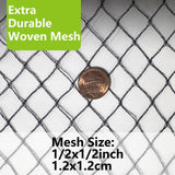 POYEE 20x20ft Bird Netting, 1/2 inch Mesh, Heavy Duty Garden Netting