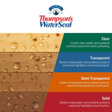 Thompson's WaterSeal Clear Wood Sealer, Clear, 1 Gallon
