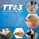 OrthoSleeve Turf Toe Brace TT3 specifically designed to treat and prevent Hallux Limitis and relieve pain from big toe fractures (L/XL Right Foot)