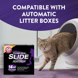 ARM & HAMMER Slide Platinum Easy Clean-Up Clumping Cat Litter, 18 lbs