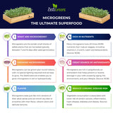 Microgreens Kit Refills with 9 Plant Mats & 9 Types of Seeds for ZestIGreens Microgreens Starter Kit