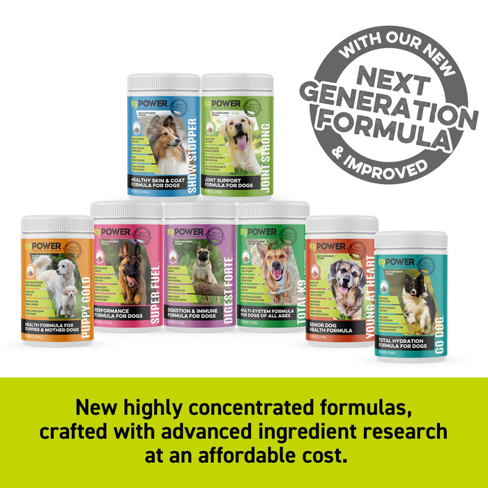K9 Power Next Generation Go Dog - Water Additive for Dogs, Hydration and Performance Electrolyte Mix, Recovery and Electrolyte Additive, Supports Muscle Function and Endurance, 1lbs