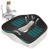 X Large Memory Foam Seat Cushions for Office Chairs Desk,20x18x4.7Inch Thick Office Gaming Chair Cushion Tailbone Pain Relief Mesh Pads Extra Dense Hip Sciatica Car Seat Cushion for Long Sitting Hours