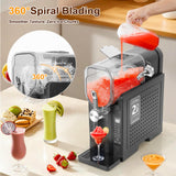 Danrelax Slushie Machine, 88 Oz Slushy for Home, LED Display, Auto-Clean, No Ice Needed, 6 Preset Programs, Frozen Drink Maker for Margaritas, Smoothies, Frappés, Milkshakes & Juices, Quiet Operation