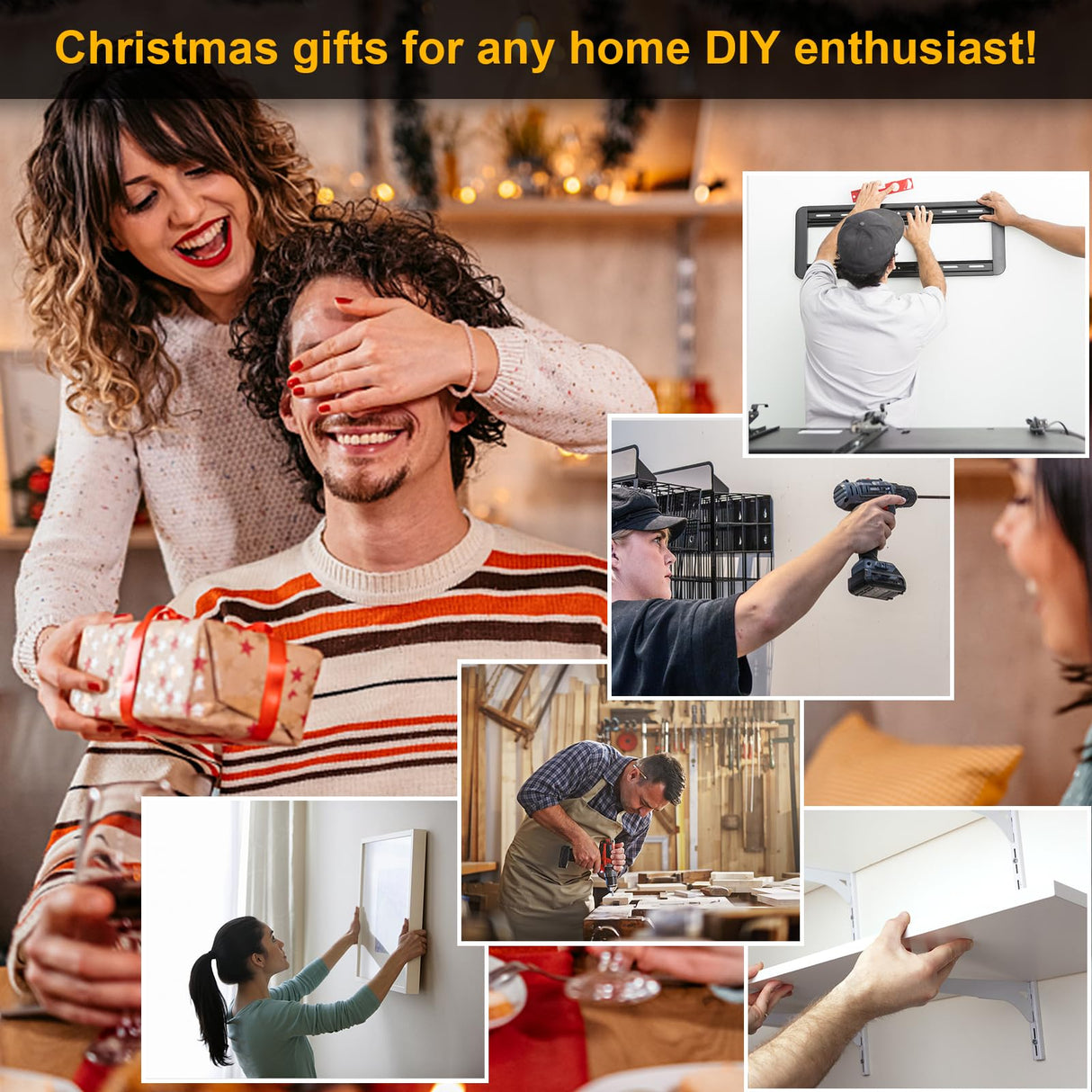 Stud Finder Wall Scanner - 5 in 1 Stud Finder Tool w/Smart Chip and HD LCD Display, Stud Detector Beam Finders for the Center and Edge of Wood AC Wire Metal Studs Joist Pipe (Grayish)