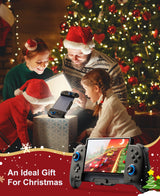 Gammeefy Switch Controllers Compatible with Nintendo Switch/Switch OLED, One-Piece Joypad Controller Replacement for Switch Pro Controller with 9 Lights Color, Christmas Gifts