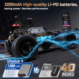 DEERC 9309E RC Cars for Adults 40KPH,All Terrain Fast Remote Control Cars