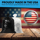 Contractor Garbage Bags 55 Gallon Heavy Duty | 50 Count | Construction Bags Heavy Duty with Ties | 55-60 Gallon Trash Bag for Contractors