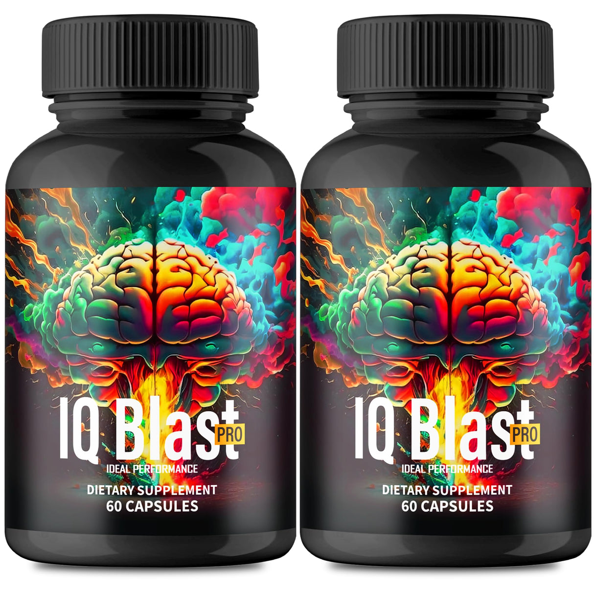 IQ Blast Pro Capsules, IQ Blast Pro Reviews Supplement Pills for Brain Health Support - Maximum Strength, Official IQBlast Nootropic All Natural for Clarity, Focus & Cognitive Support Reviews (2 Pack)