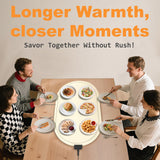 WOKALON Warming Mat for Food Extra Large,(24”x16”), Food Warmers for Parties Buffet and Home Daily Use,Roll Up Food Warmers (Beige)