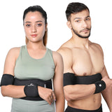 Wonder Care-Left Right Shoulder Immobilizer Arm Sling Elastic Brace for Clavicle Collar Bone Dislocation Subluxation Shoulder stabilizer Compression Brace After Rotator Cuff Surgery - Black-Size 3