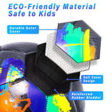 Champhox Size 4 Soccer Ball, Soccer Balls for Boys Youth Size 4 Soccer Balls for Kids Soccer Players Long-Lasting Construction Skill Practicing Gifts Christmas Birthday Back to School