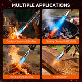 Powerful Propane Torch,36.7" Extra Long Blow Torch & Flamethrower with Trigger,Heavy Duty Cooking Searing Torch for Fire Starting,Grilling,Weeding & DIY (Propane Tank Not Included)