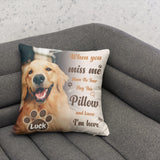 KOPPIE Custom Pet Memorial Throw Pillow with Photo, Personalized Sympathy Gifts for Dog Cat Loss, Pet Memorial Gifts for Pet Loss, Birthday, Christmas, (16x16 Inch)
