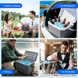 90PCS Reusable Ice Cubes for Drinks without Diluting, BPA-Free Refreezable Plastic Fake Ice Cubes for Whiskey, Cocktails, Wine, Coffee & Home Parties