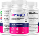 (3 Pack) EZ Prostate Supplement, EZ Prostate Capsules, EZ Prostate Pills, EZ Prostate, EZ Prostate Pills for Men, EZprostate Supplement for Men, EZ Prostate Advanced Formula, 180 Capsules for 3 Months