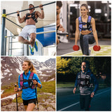 Weighted Vest for Men and Women: Sportneer 15lbs Weight Vest with Reflective Stripe Running Vest with Large Pocket for Cardio Workout Strength Training Fitness Muscle Building Weight Loss Weightlifting Black