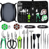YBRUZRUB 20-Piece Bonsai Tool Kit, Gardening Tools Set with Pruning Shears