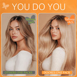 DOORES Clip in Hair Extensions Real Human Hair, Dark Brown 150g 9pcs 20 Inch, Clip in Human Hair Extensions Real Natural Hair Extensions Extensions for Women Clip in Thick Silky Straight Extensions