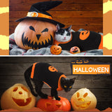 Sanwuta 3 Pieces Halloween Thanksgiving Christmas Dog Sweaters Sets Pumpkin Turkey Santa Puppy Dog Clothes Pet Knitwear for Puppy Doggie Cat Pet Costume (Medium)