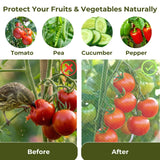 Garden Bird Netting, 3 Pack Tomato Cage Netting with Zipper, 18" x 60"