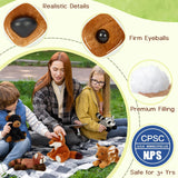 MaoGoLan 8 inch Soft Woodland Animal Toys Stuffed Animals Bulk for Kids - Grizzly Bear Deer Fox Raccoon Red Panda Forest Plushies Set for Girls Theme Party Favors Decorations Gifts Christmas