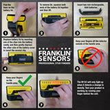 Franklin Sensors ProSensor M150/X990 Stud Finder with Live Wire Detection and 9-Sensors, Wood & Metal Stud Detector/Wall Scanner, Made in The USA