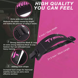 Hip Thrust Belt for Gym & Pilates,Booty Belt for Hip Thrust,Hip Belt Pad for Glute Bridge Butt Workout with Dumbbells Kettlebells for Lunges Reverse Squat (Black&Pink)