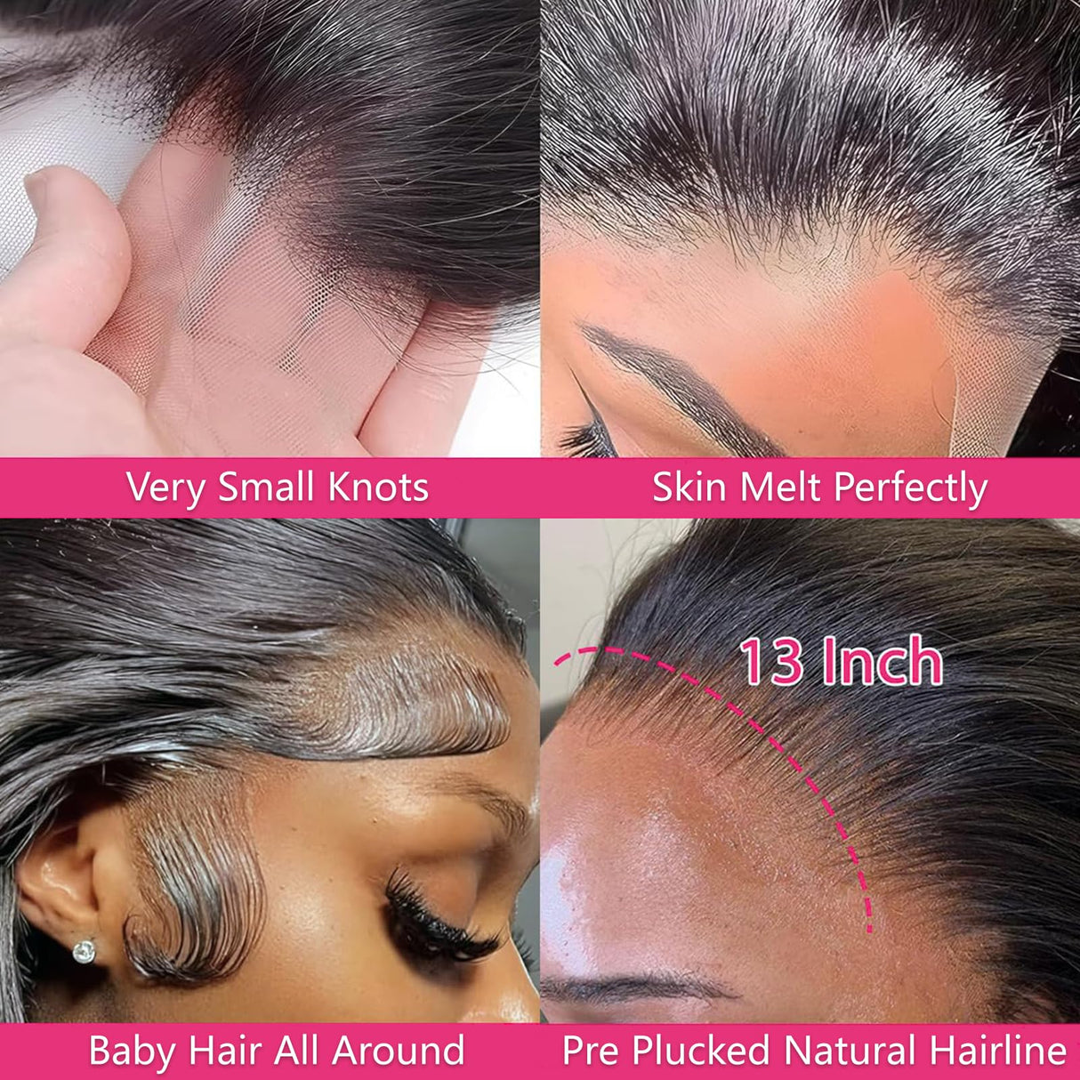 30 Inch 13x6 HD Lace Frontal Wigs Human Hair Pre Plucked Body Wave Lace Front Wigs Human Hair 180% Density Glueless Wigs Human Hair Wigs for Women