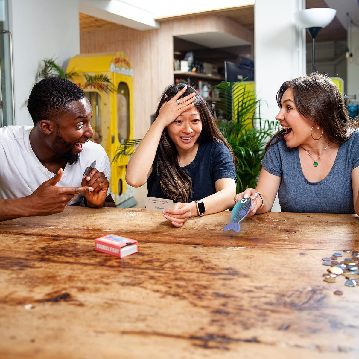 Sounds Fishy: Funny Bluffing Trivia Board Game for Families, 4-10 Players