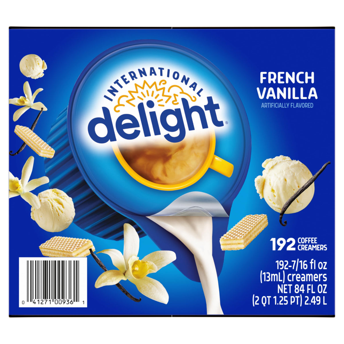 International Delight Creamer Singles, French Vanilla, 192 Count
