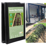 Abimars Thicker Garden Mesh Netting, 10’ x 33’ Ultra Fine Black Plant Row Covers for Vegetables Plants Fruits Flowers Protection, Nano PPT, Shading Rate 30%